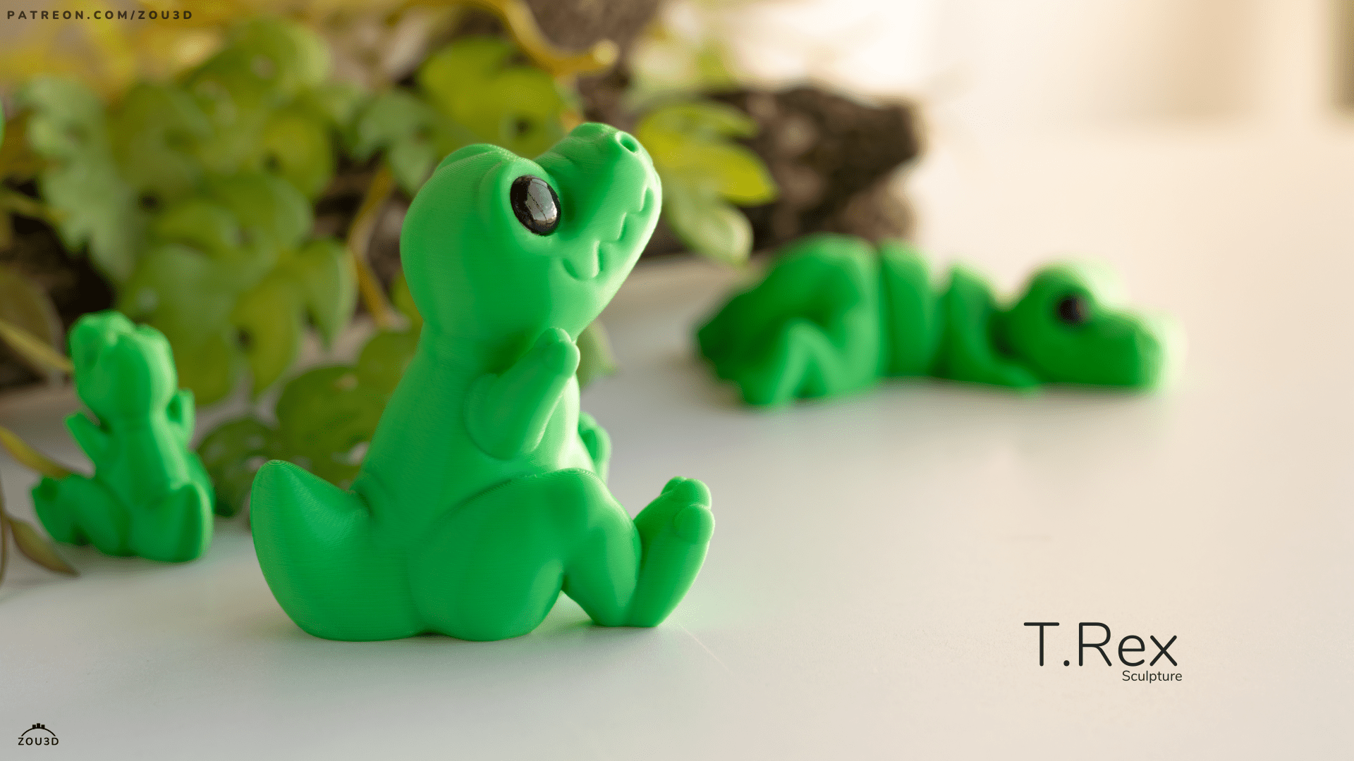 Baby T-Rex Keyring / Model - Xeon Crafts