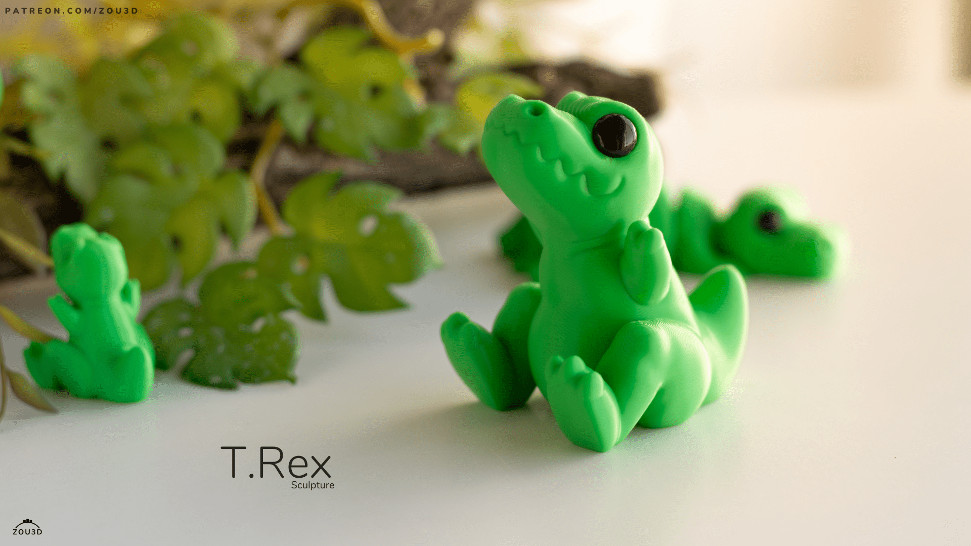 Baby T-Rex Keyring / Model - Xeon Crafts