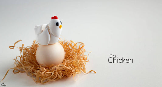 Tiny Chicken Keyring / Model - Xeon Crafts