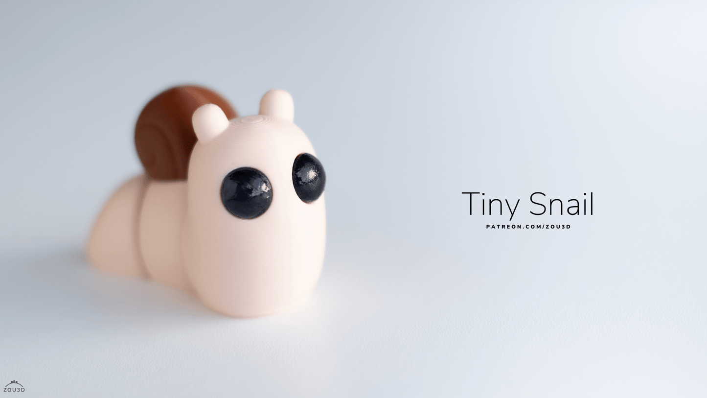 Tiny Snail Keychain / Model - Xeon Crafts