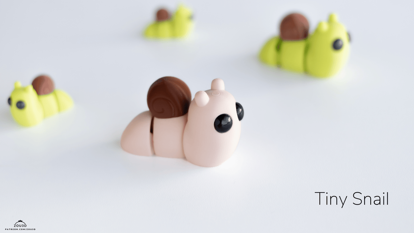 Tiny Snail Keychain / Model - Xeon Crafts