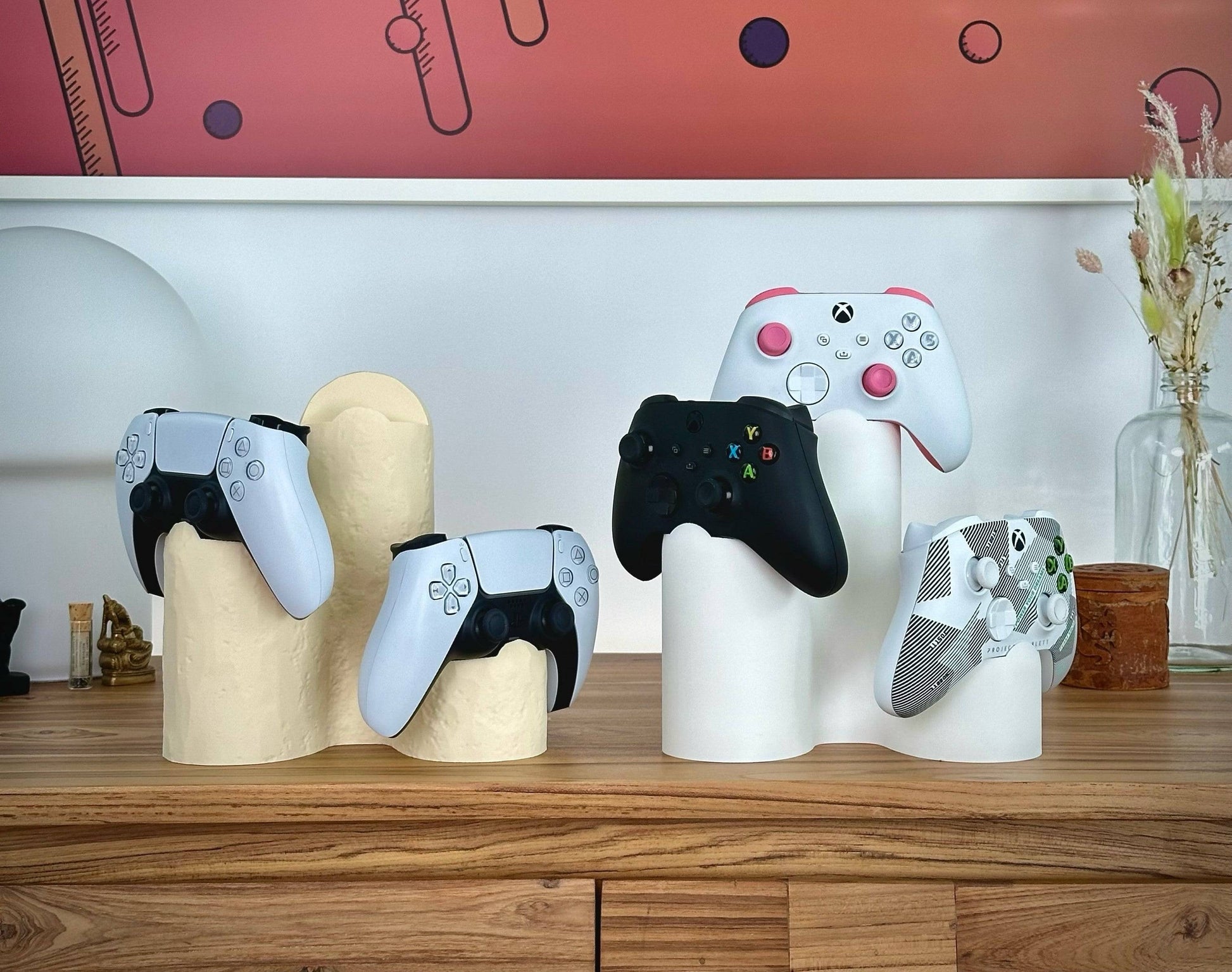 Modern Triple Controller Holder - Xeon Crafts