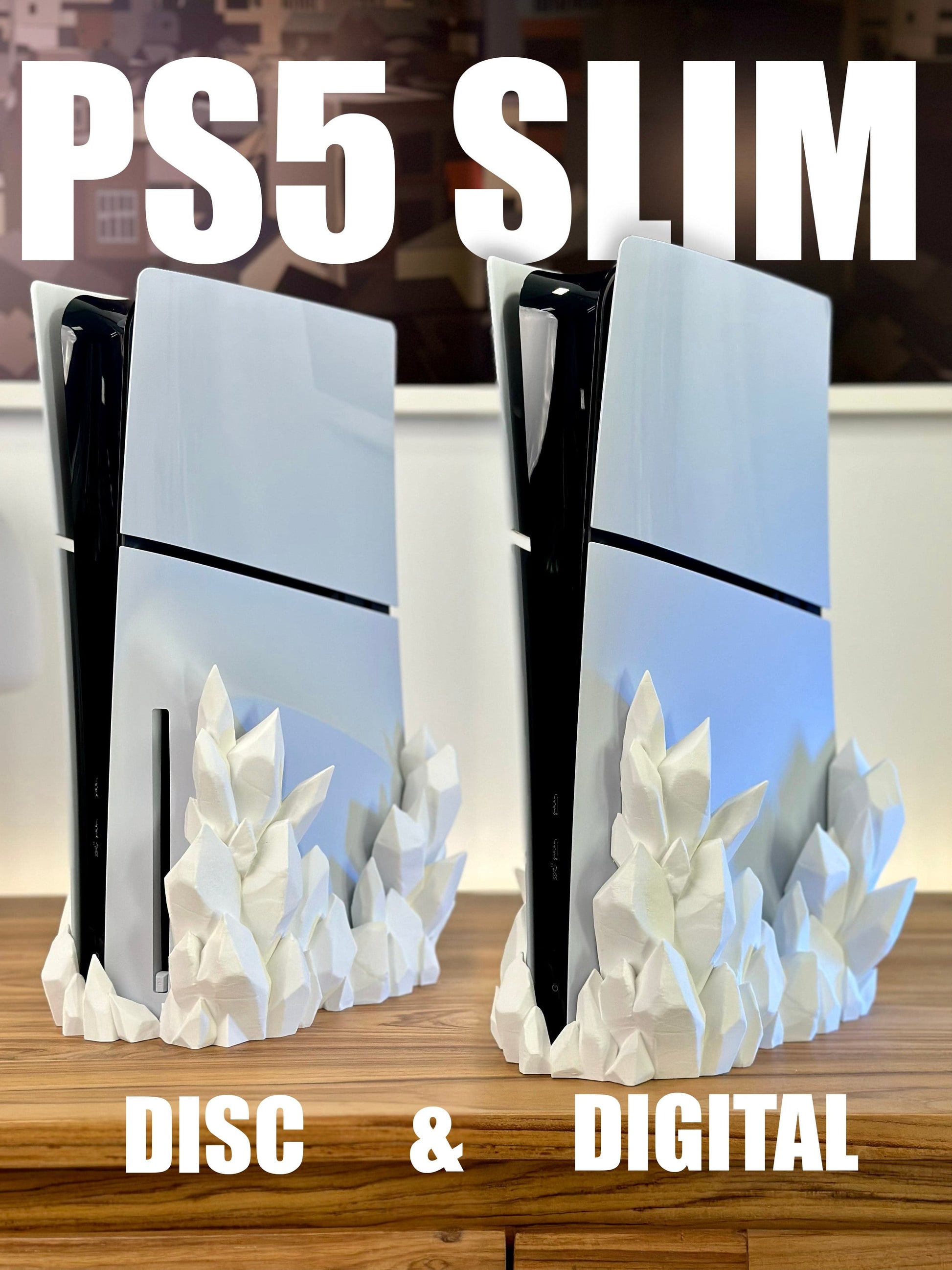Crystal Stand for PS5 Slim - Xeon Crafts