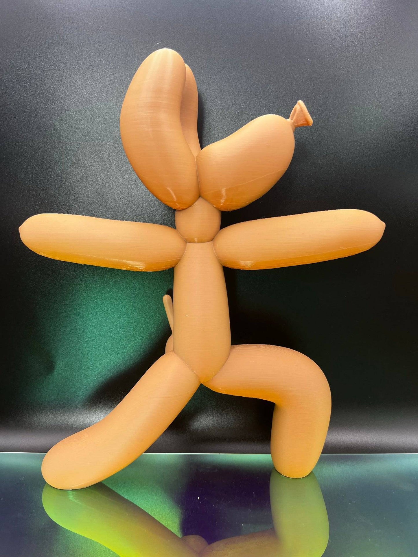 Balloon Dog Warrior Yoga pose | Virabhadrasana 2 | Quirky home decor - Xeon Crafts