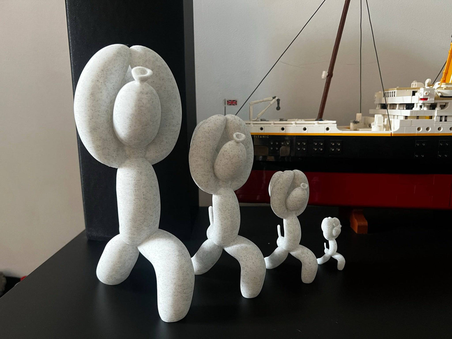 Balloon Dog Warrior Yoga pose | Virabhadrasana 1 | Quirky home decor - Xeon Crafts