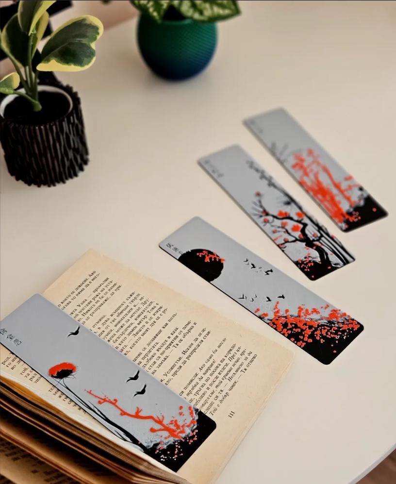 Japanese Blossom Bookmark set