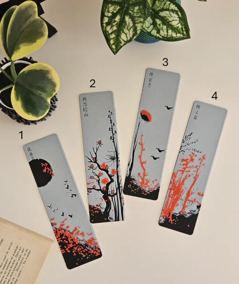 Japanese Blossom Bookmark set