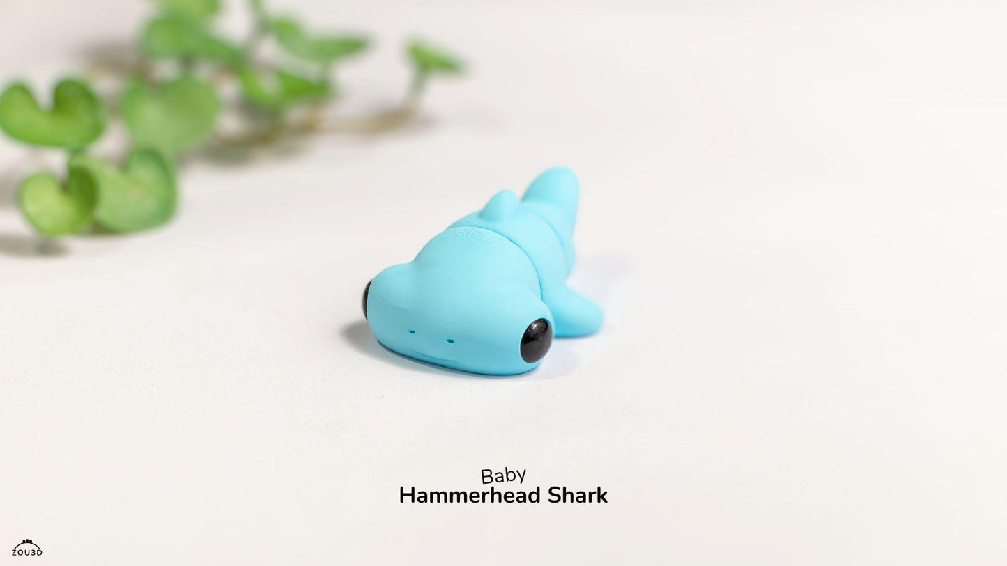 Baby Hammerhead Shark Keyring / Model