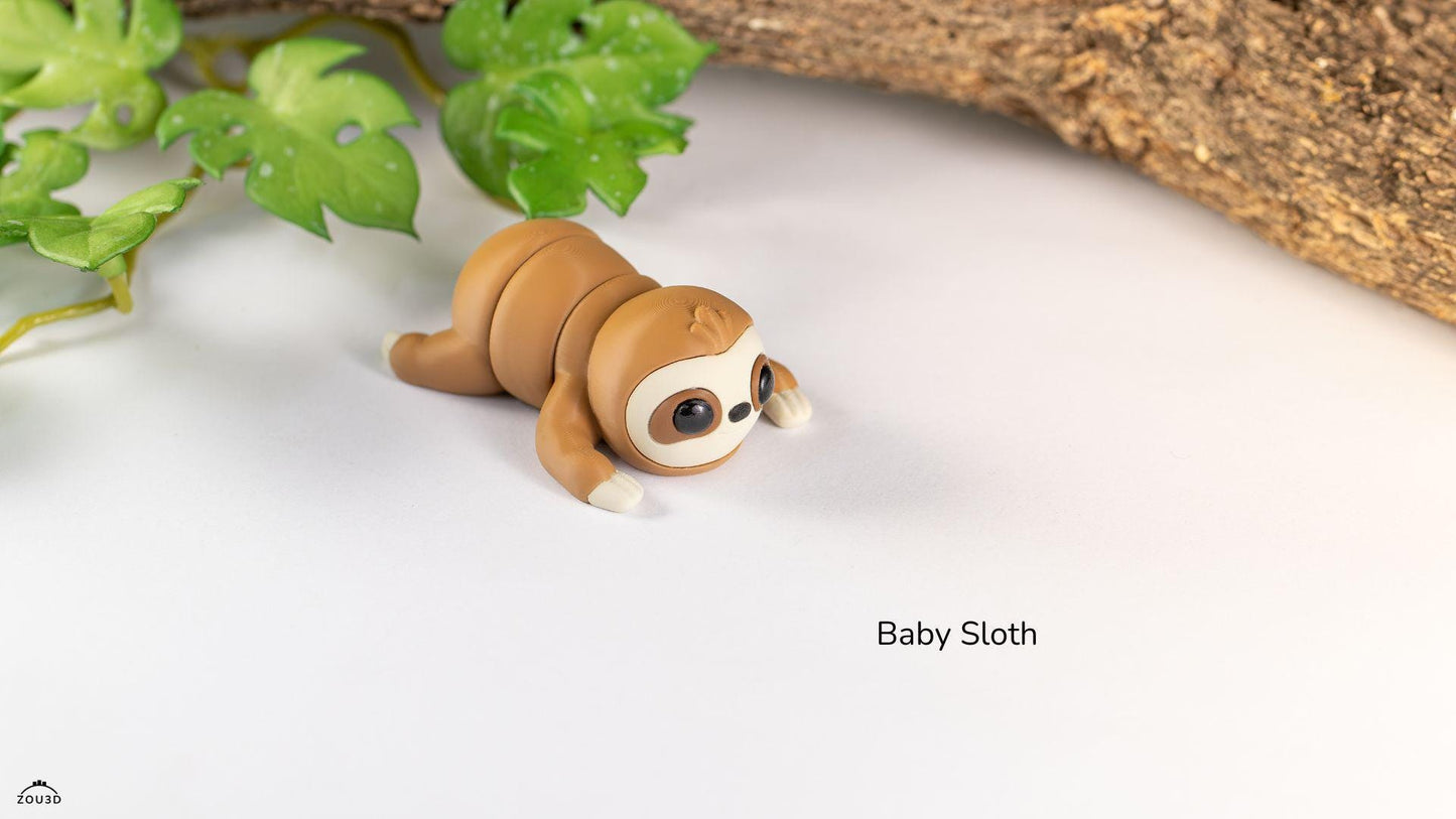 Baby Sloth Keyring / Model