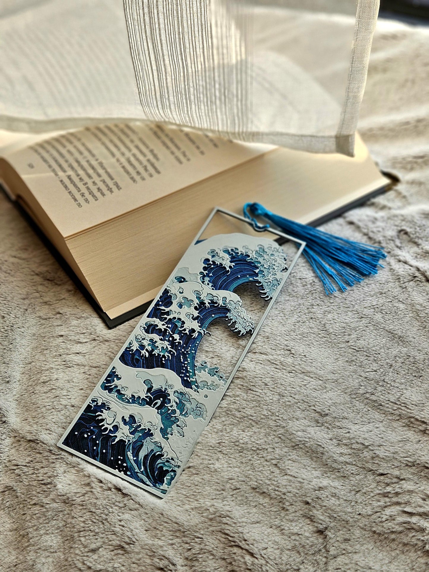 Great Wave Bookmark | Japanese Art Inspired Framed Design