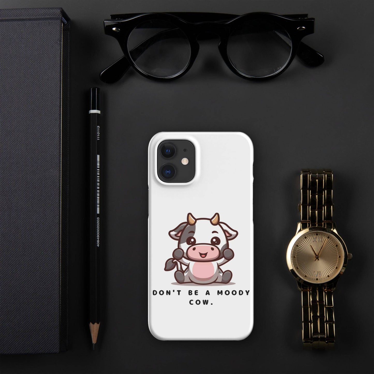 Moody Cow Snap Case For iPhone - Xeon Crafts