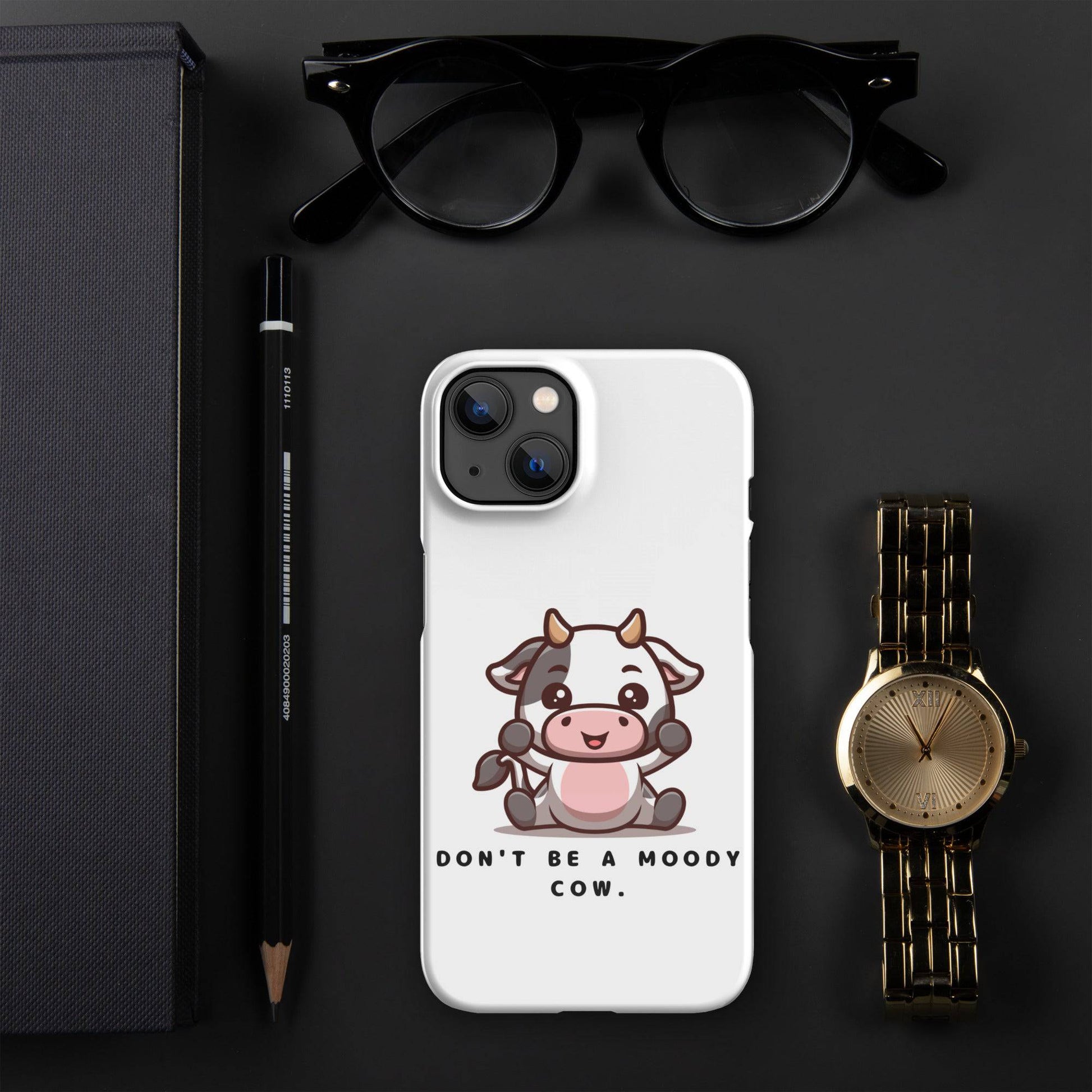 Moody Cow Snap Case For iPhone - Xeon Crafts