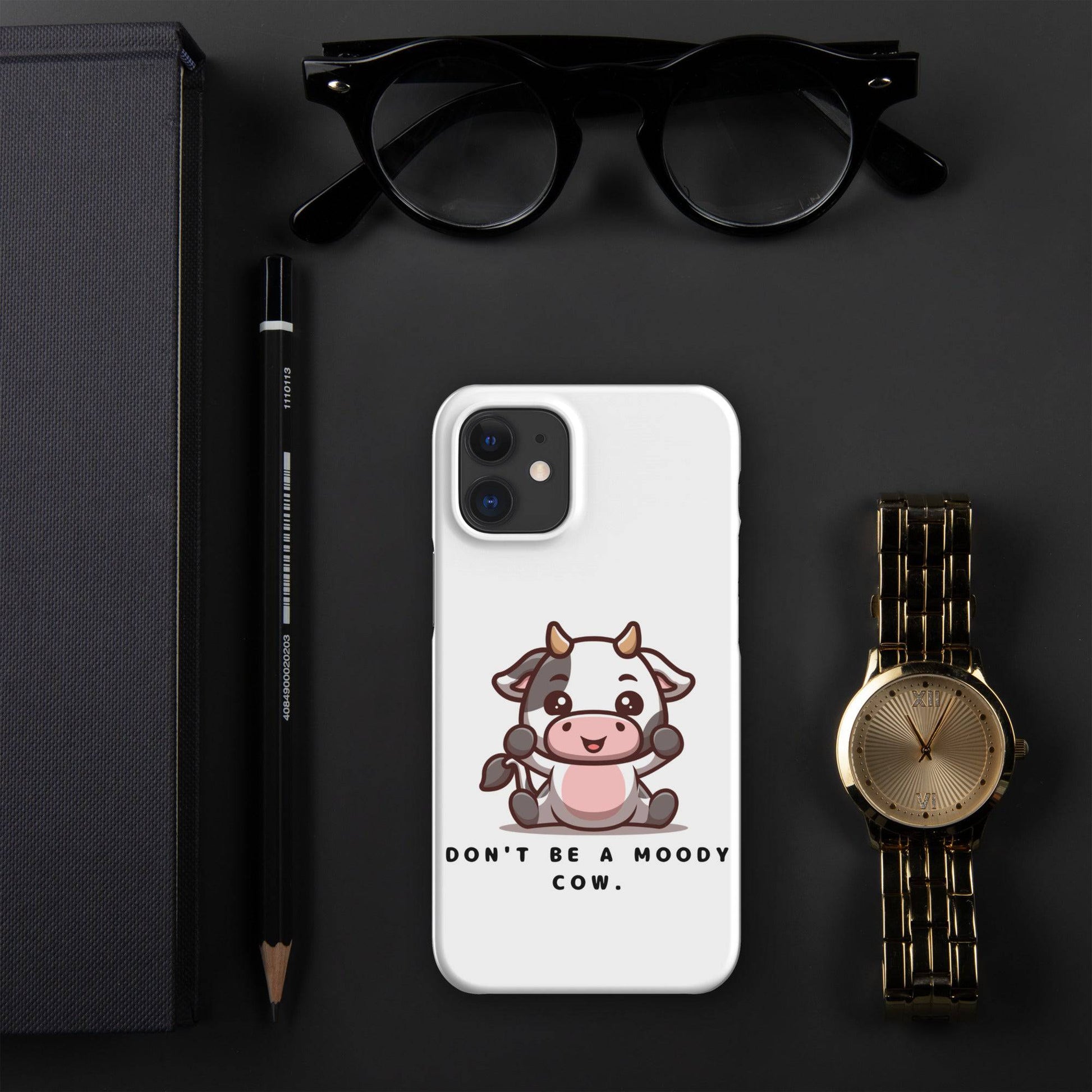 Moody Cow Snap Case For iPhone - Xeon Crafts