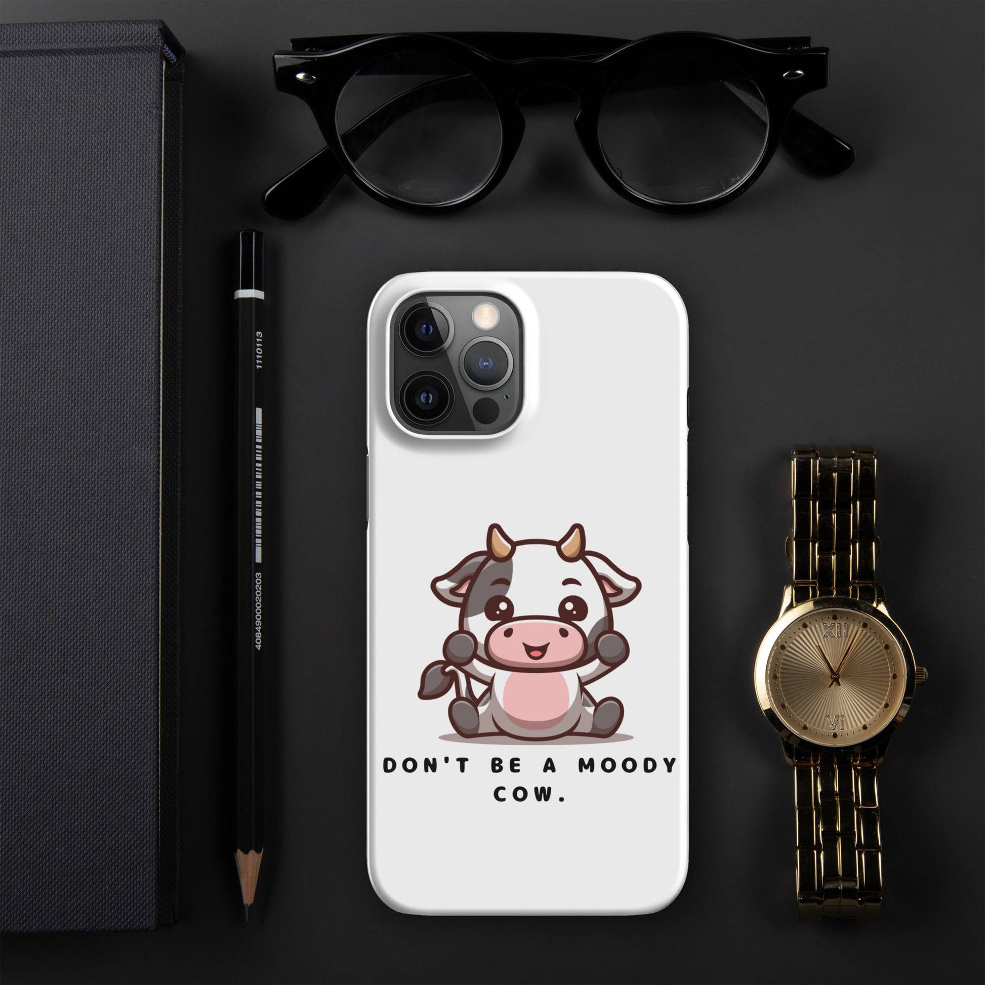 Moody Cow Snap Case For iPhone - Xeon Crafts