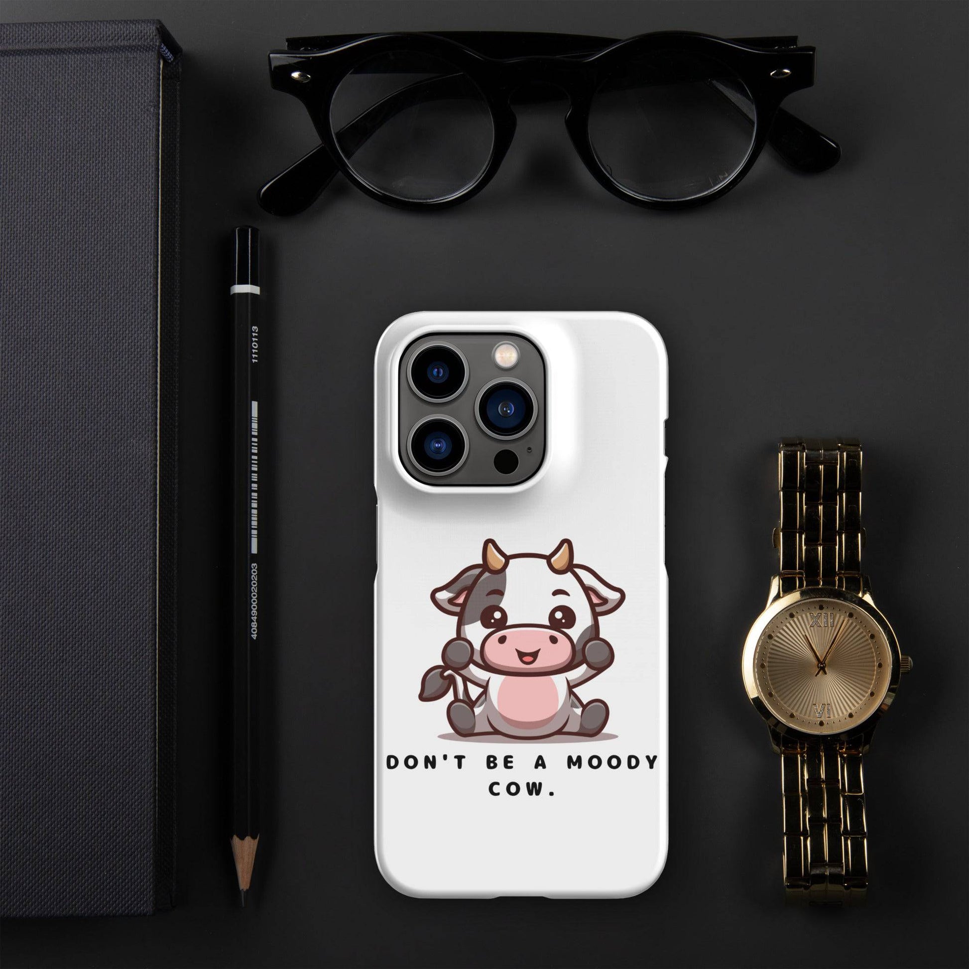 Moody Cow Snap Case For iPhone - Xeon Crafts