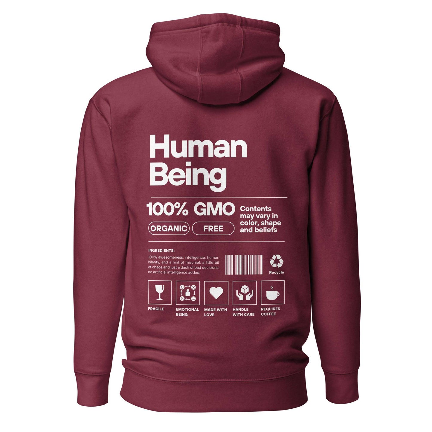 Unisex Human Being Hoodie - Xeon Crafts