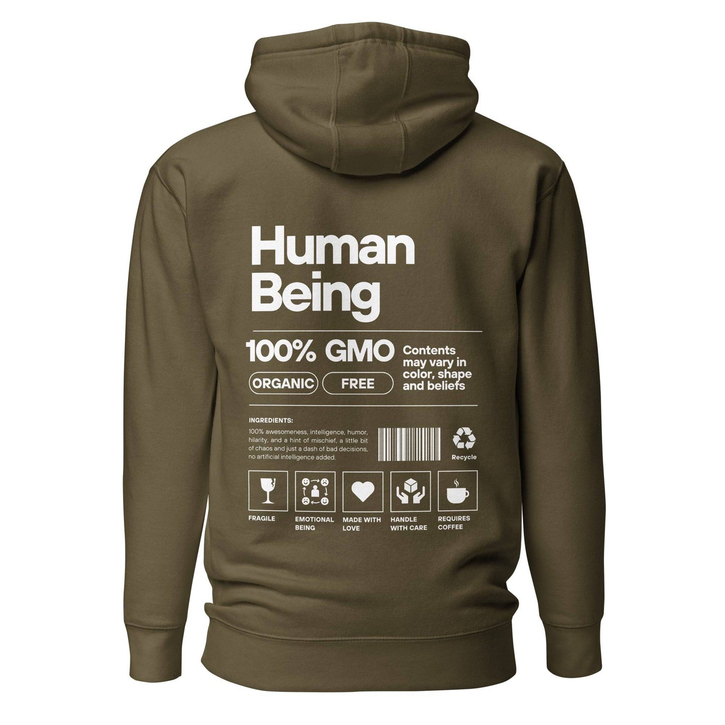 Unisex Human Being Hoodie - Xeon Crafts