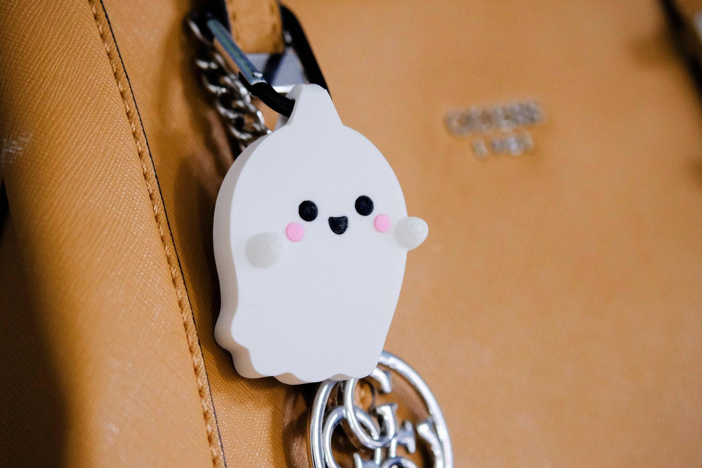 Kawaii Ghost Keychain - Xeon Crafts