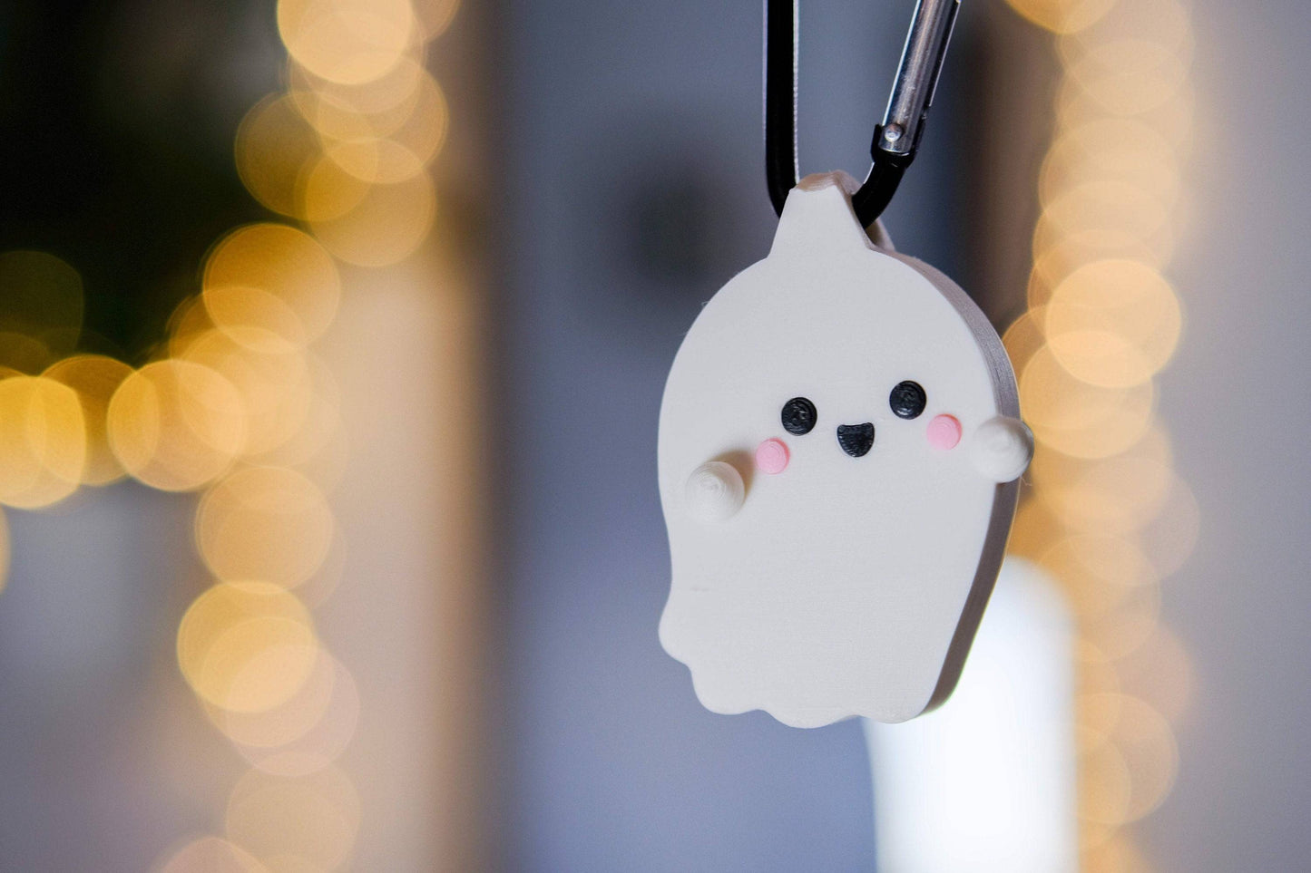Kawaii Ghost Keychain - Xeon Crafts
