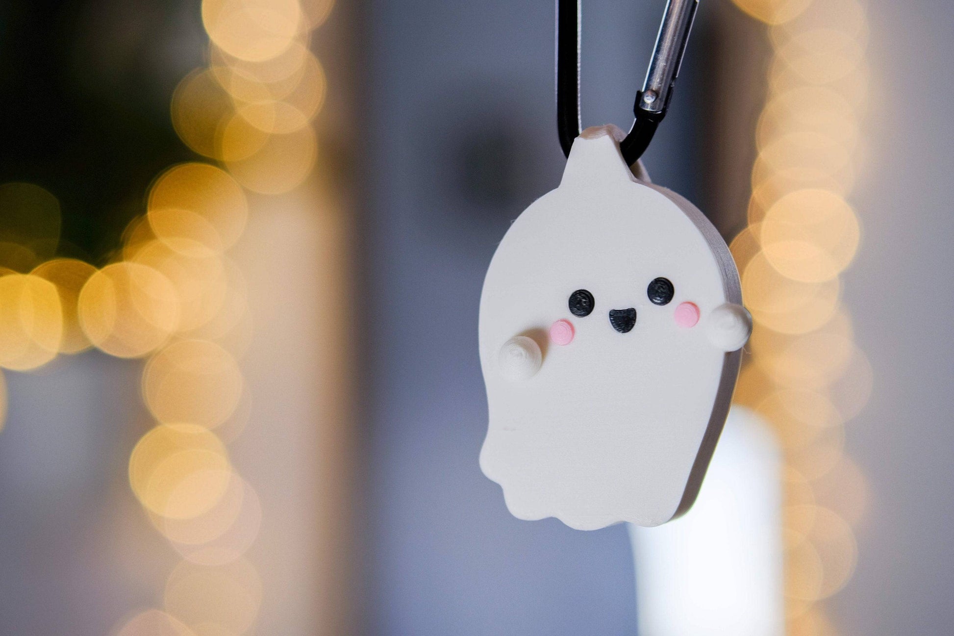 Kawaii Ghost Keychain - Xeon Crafts