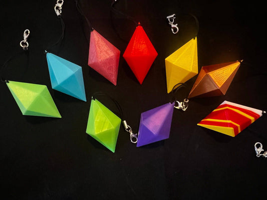 Plumbob Keyring - Xeon Crafts