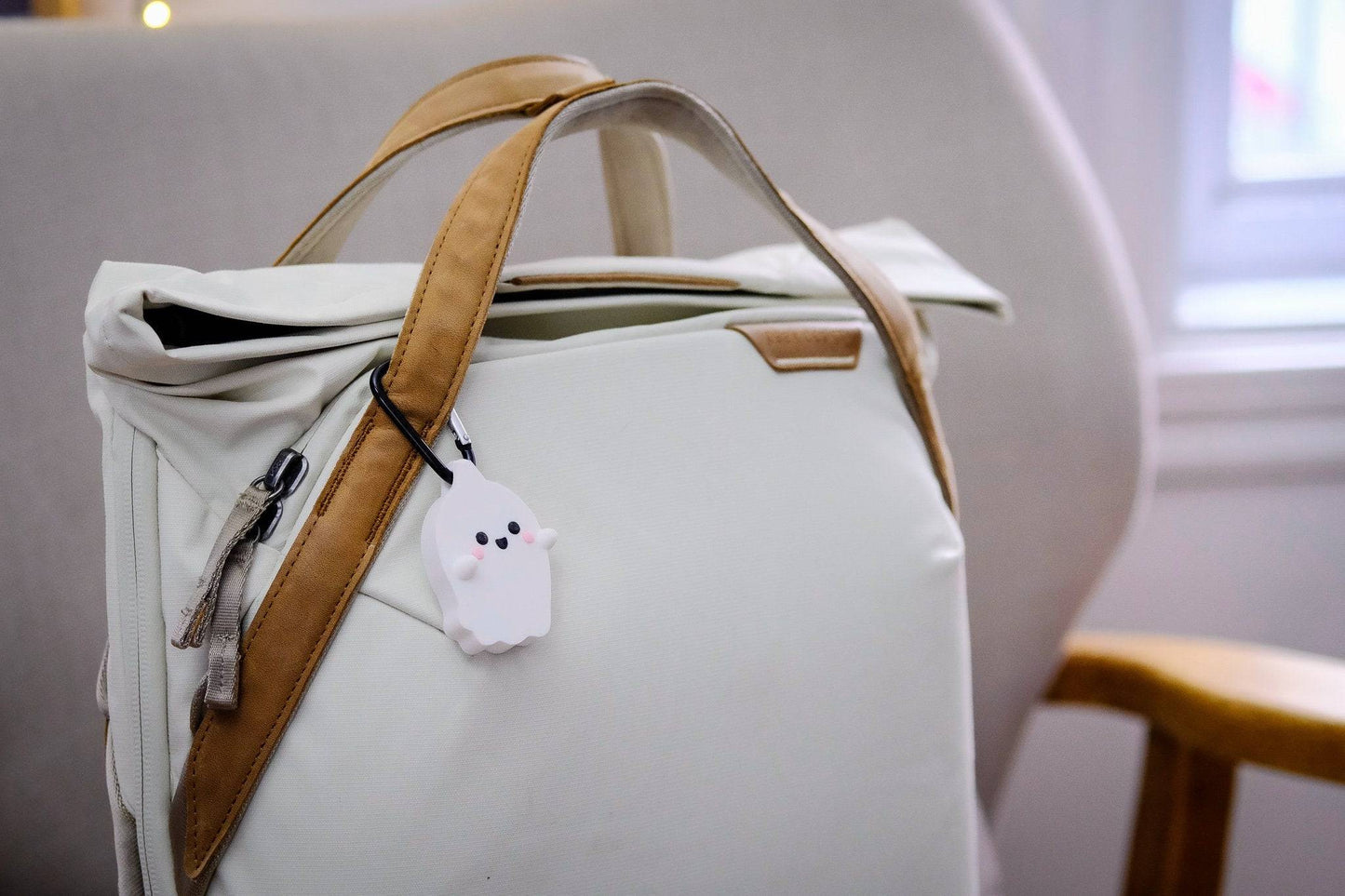 Kawaii Ghost Keychain - Xeon Crafts