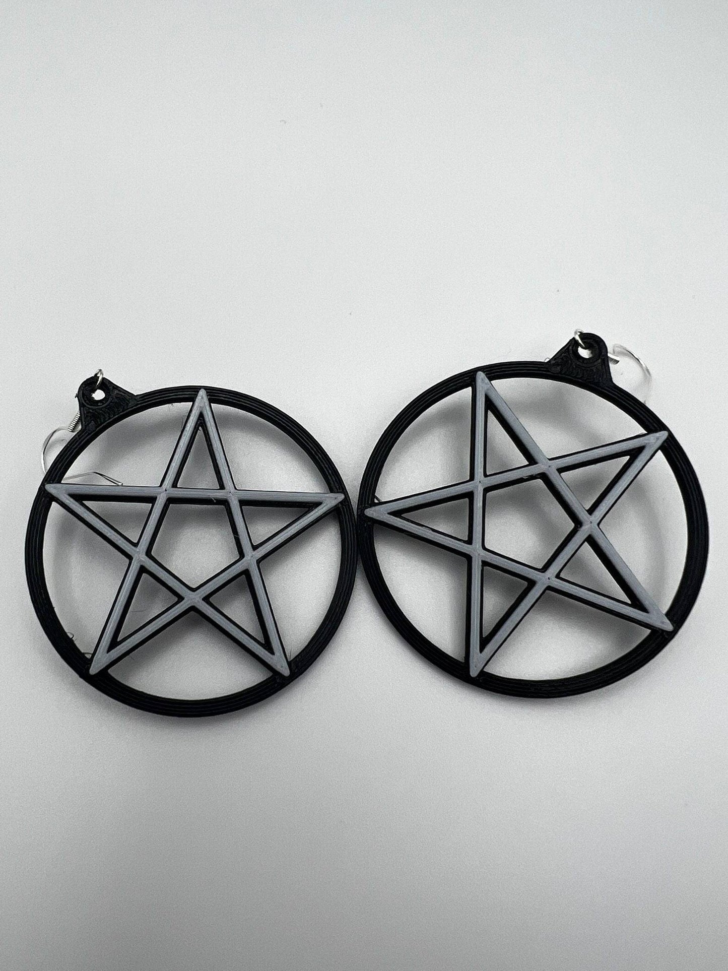 Pentagram Earrings (Glow in Dark) - Xeon Crafts