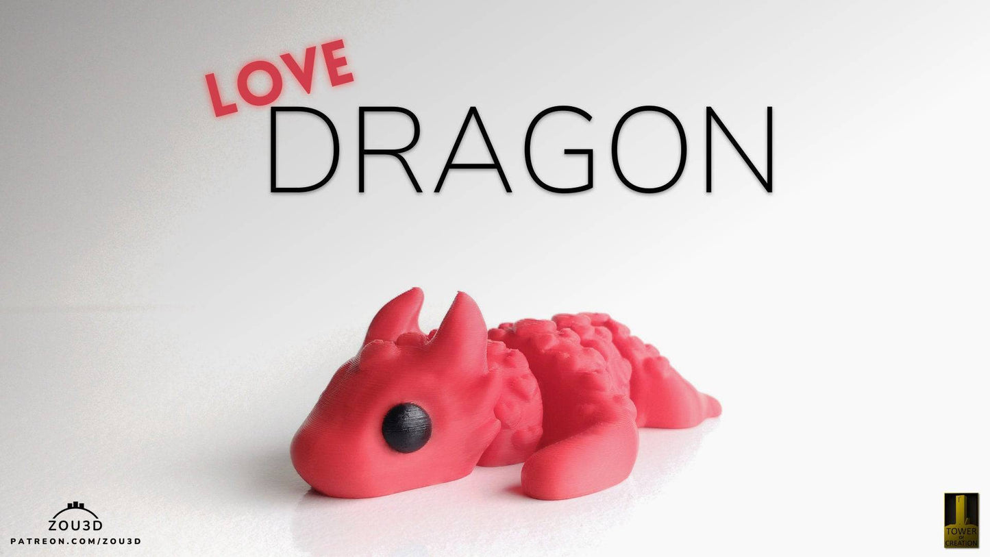 Love Dragon Keyring / Model - Xeon Crafts