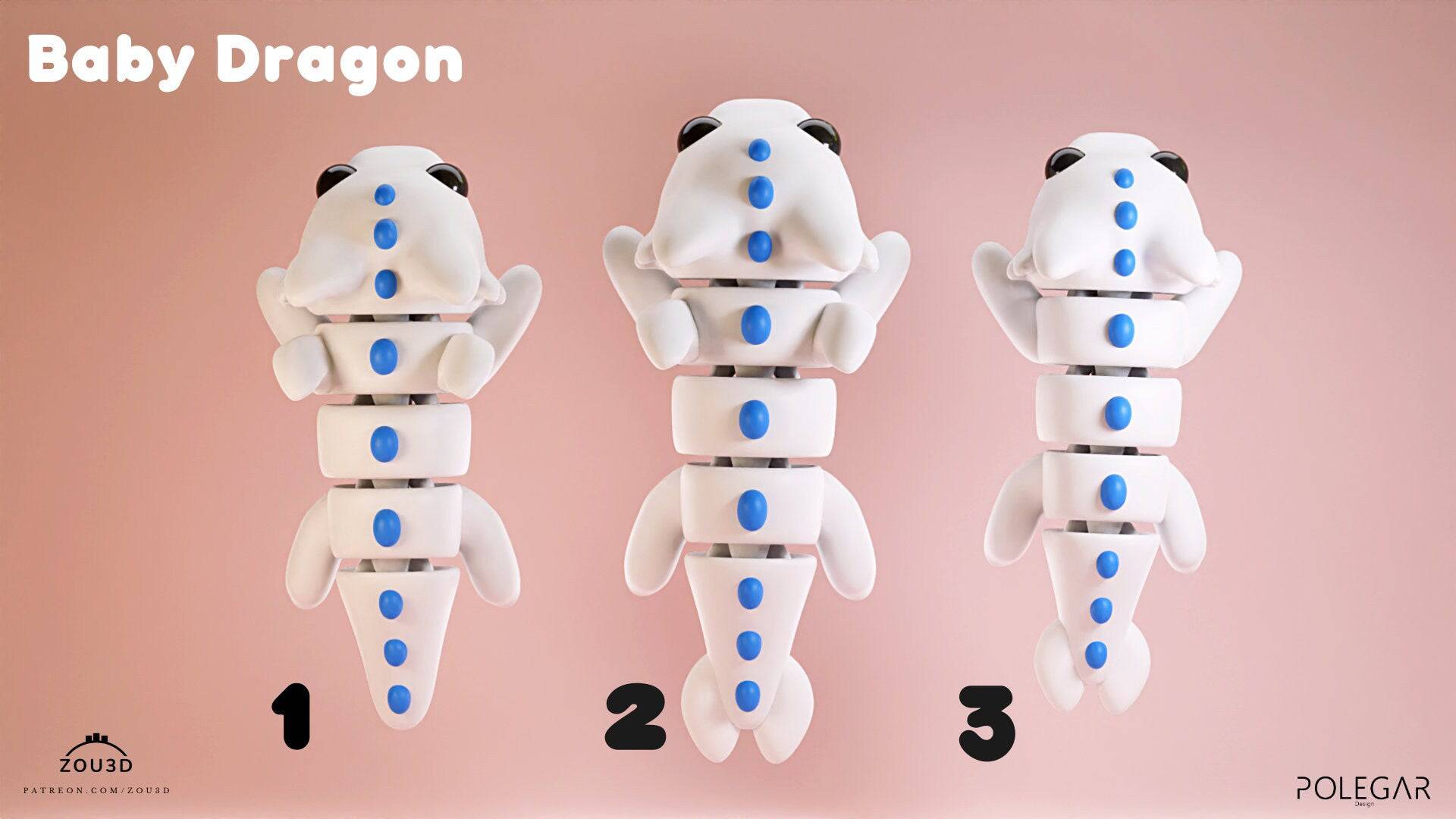 Baby Dragon Keyring / Model - Xeon Crafts
