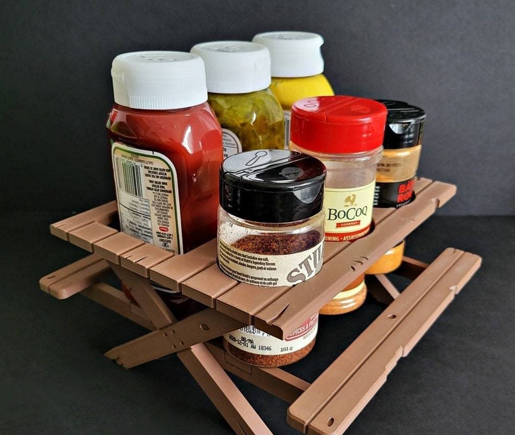 Picnic Table Condiment Holder - Xeon Crafts