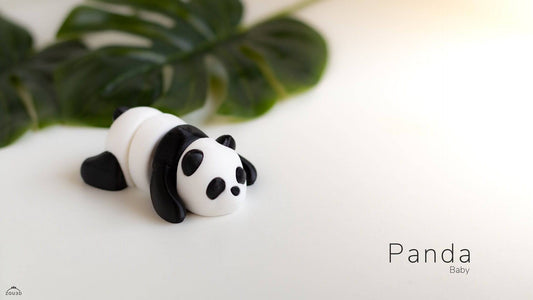 Baby Panda Keyring / Model - Xeon Crafts