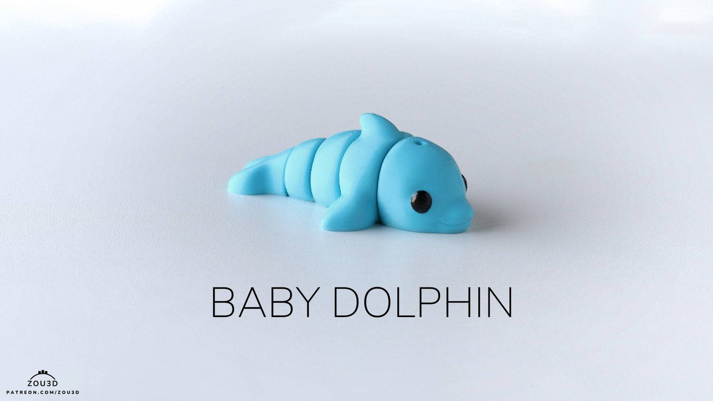 Baby Dolphin Keyring / Model - Xeon Crafts