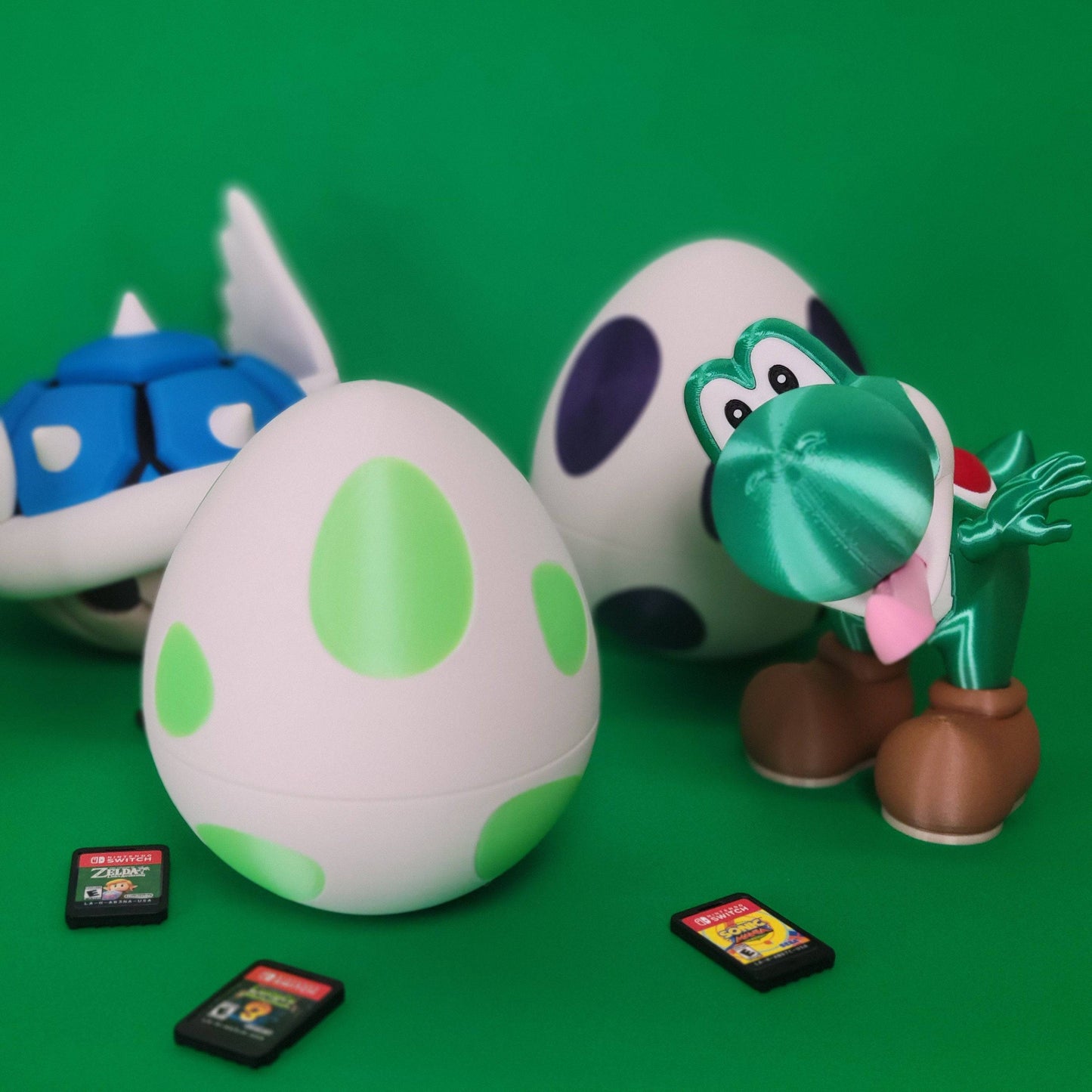 Yoshi Egg Game Holder - Xeon Crafts