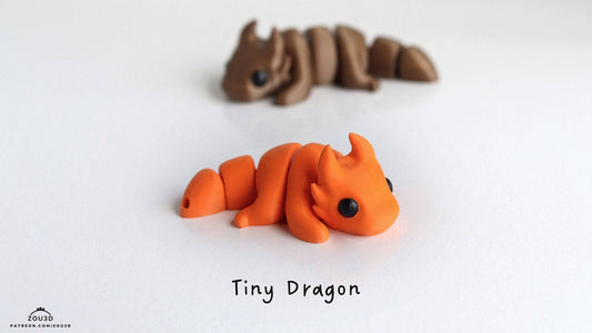 Tiny Dragon Keychain / Model - Xeon Crafts