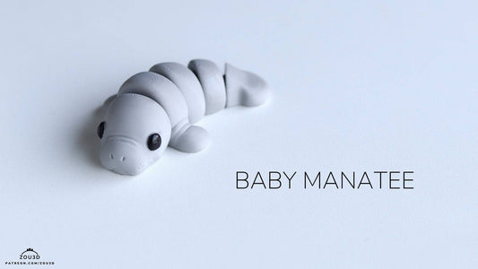Baby Manatee Keyring / Model - Xeon Crafts