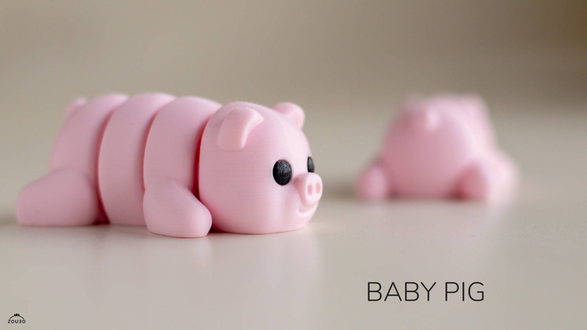 Baby Pig Keyring / Model - Xeon Crafts