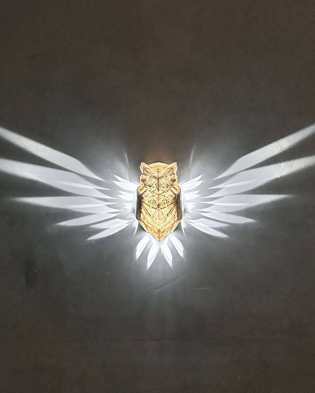 Owl Wall Light - Xeon Crafts
