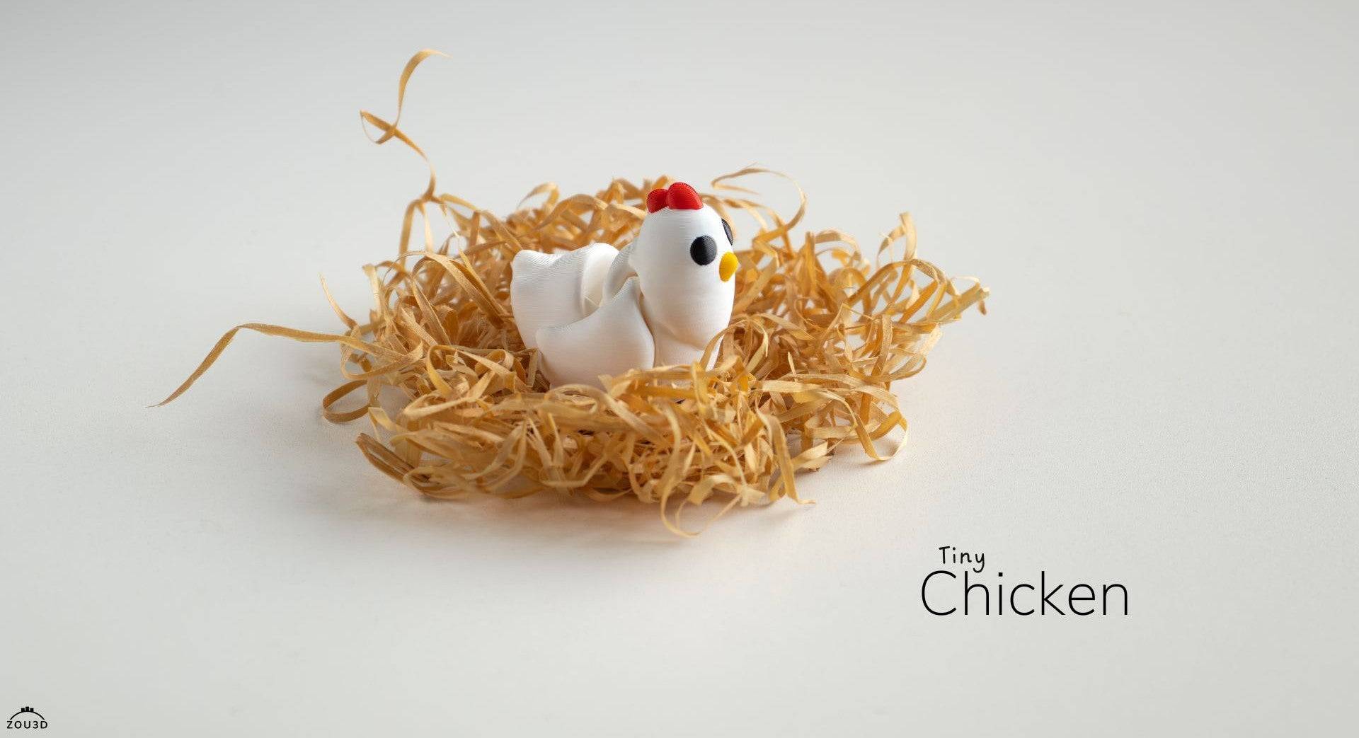 Tiny Chicken Keyring / Model - Xeon Crafts 