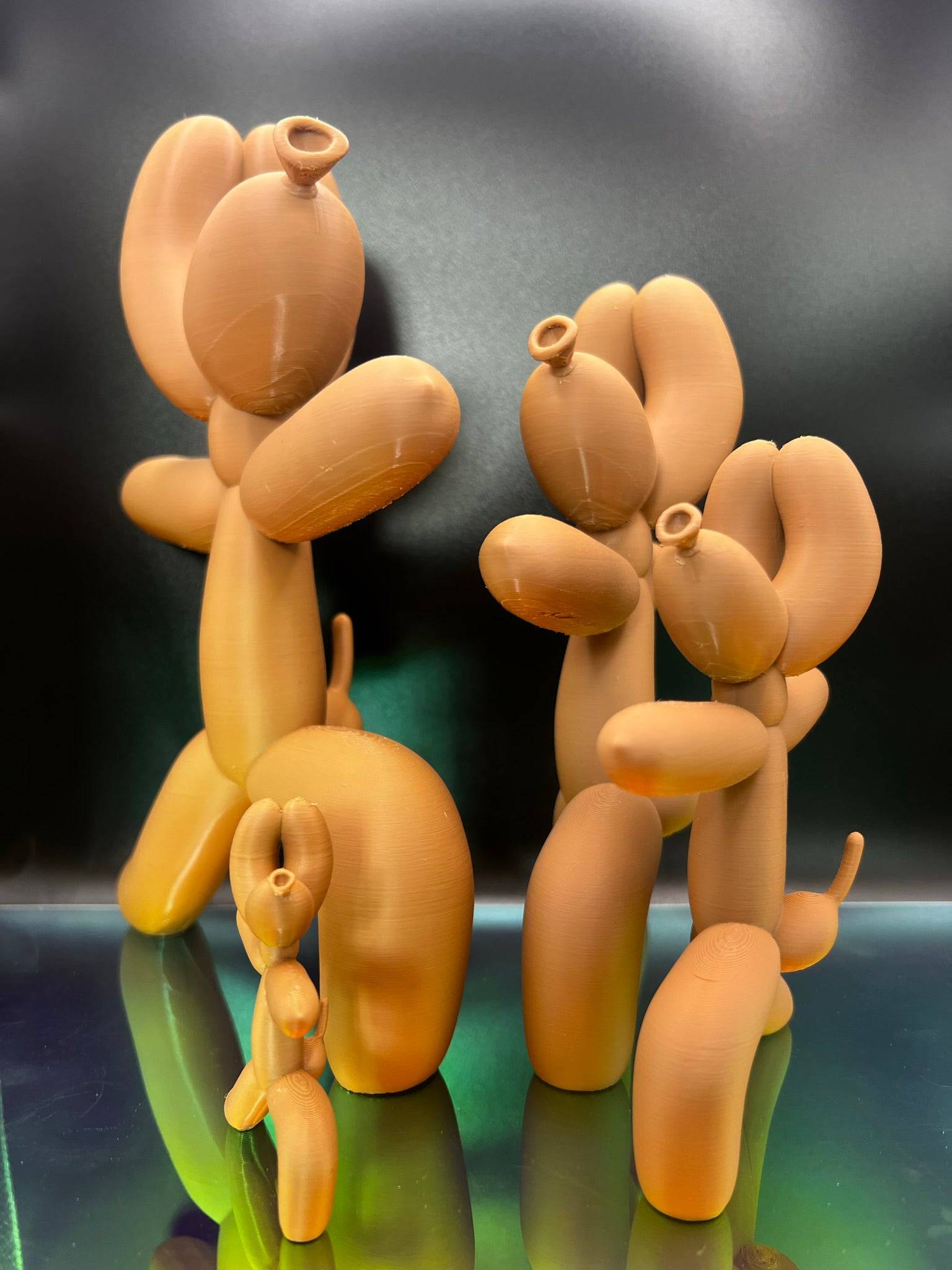 Balloon Dog Warrior Yoga pose | Virabhadrasana 2 | Quirky home decor - Xeon Crafts 