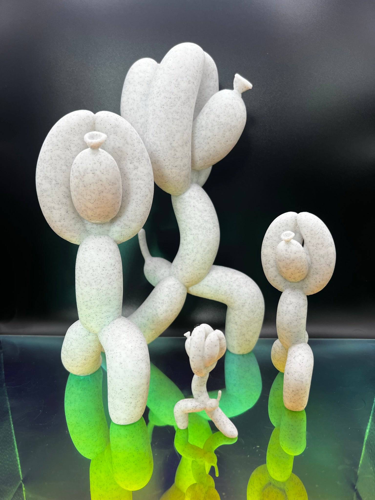 Balloon Dog Warrior Yoga pose | Virabhadrasana 1 | Quirky home decor - Xeon Crafts 