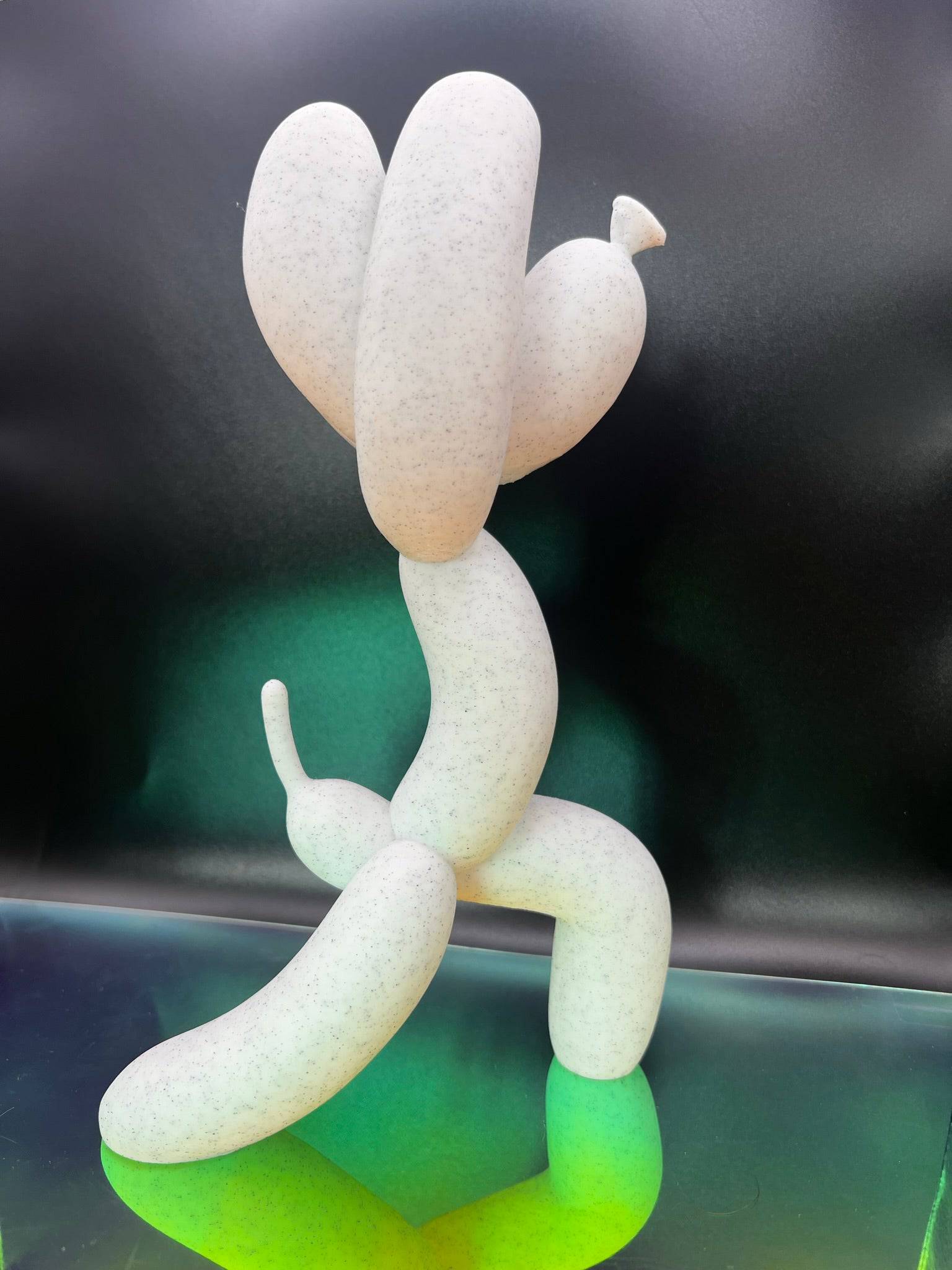 Balloon Dog Warrior Yoga pose | Virabhadrasana 1 | Quirky home decor - Xeon Crafts 