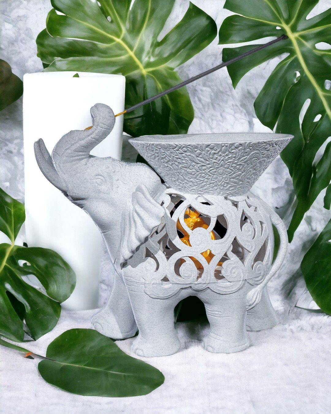 The Wisdom Within | Elephant Incense Holder - Xeon Crafts 