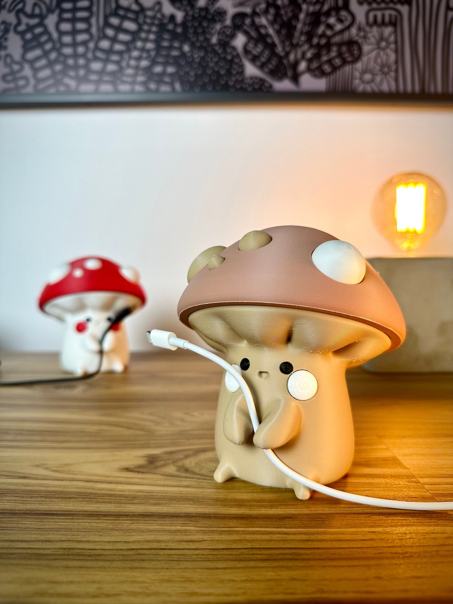 Mushroom Cable Holder