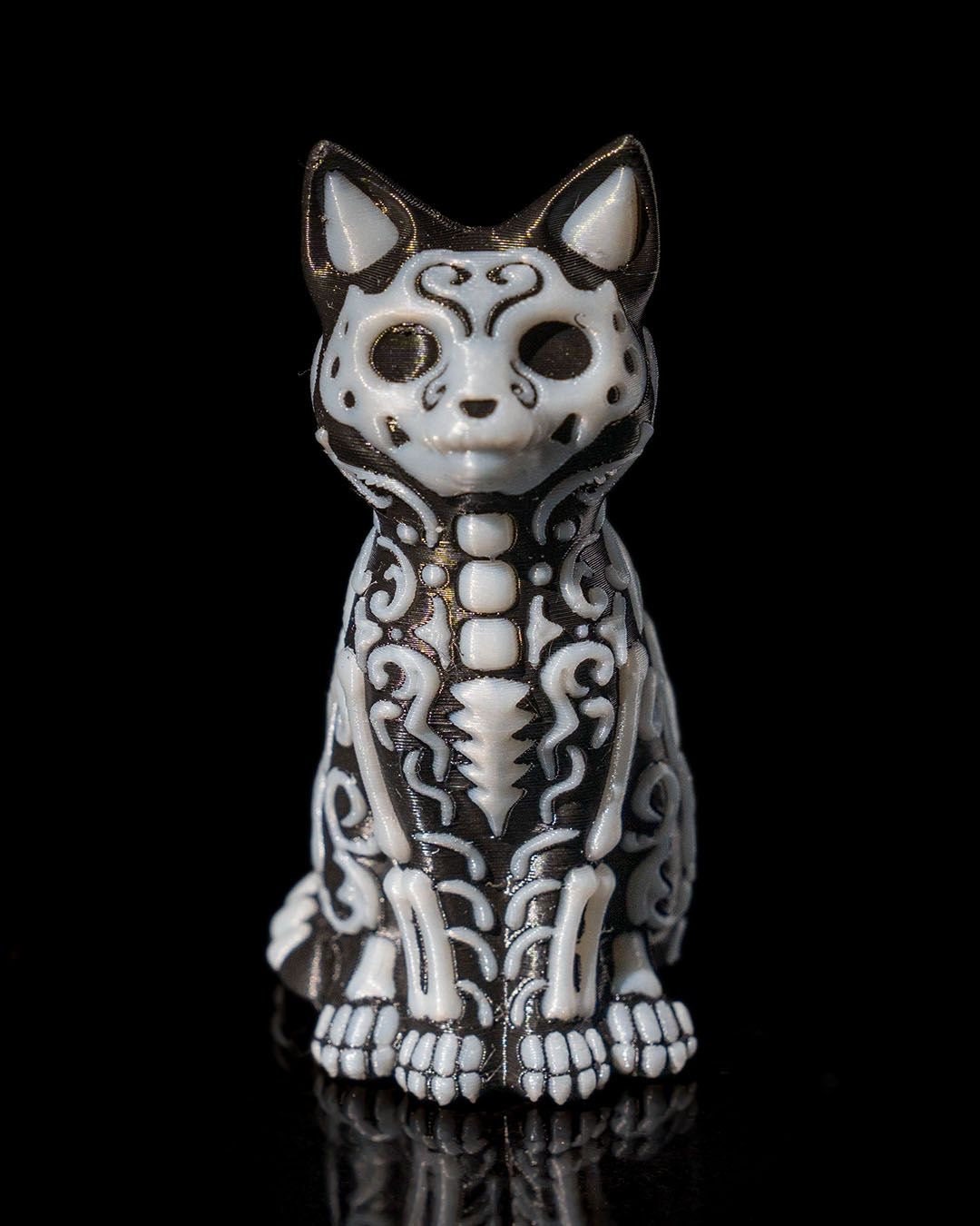 Skellington Cat & Dog figuring | Day of the Dead