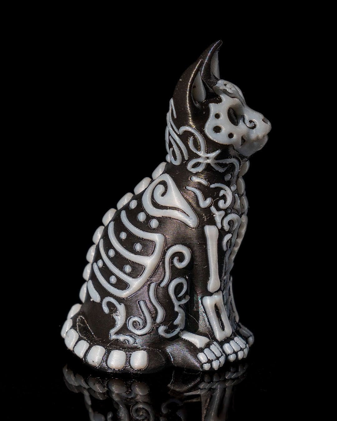 Skellington Cat & Dog figuring | Day of the Dead