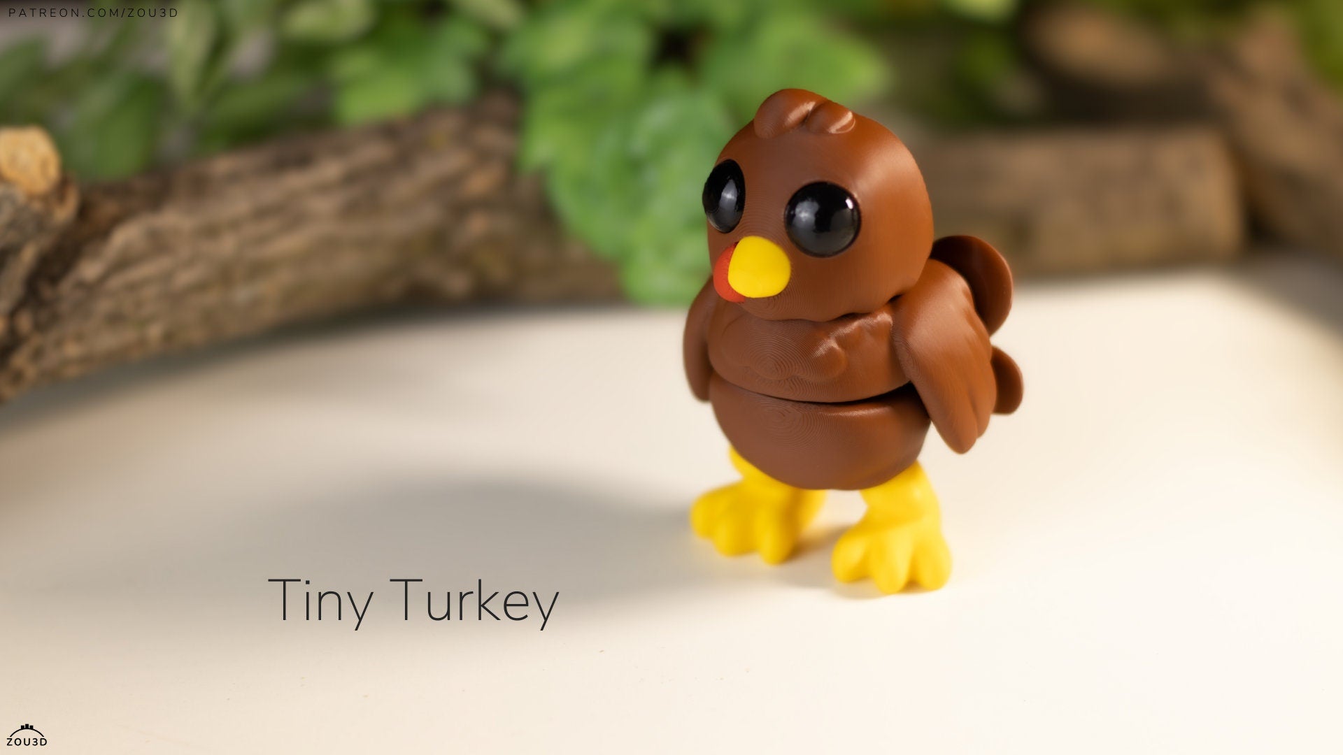 Tiny Turkey Keychain / Model