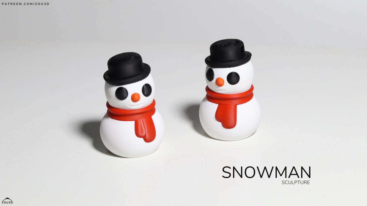 Snowman Keychain / Model