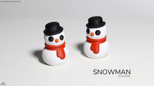 Snowman Keychain / Model