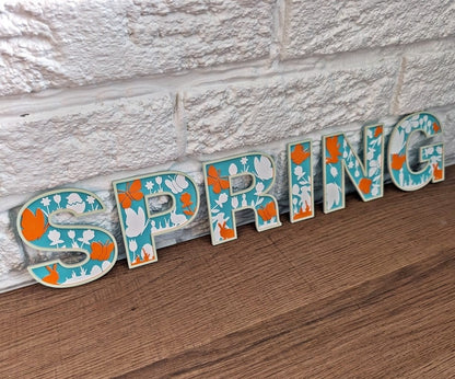 Spring-inspired Alphabet (Wall / Home Decor)