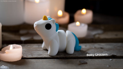 Baby Unicorn Keyring / Model